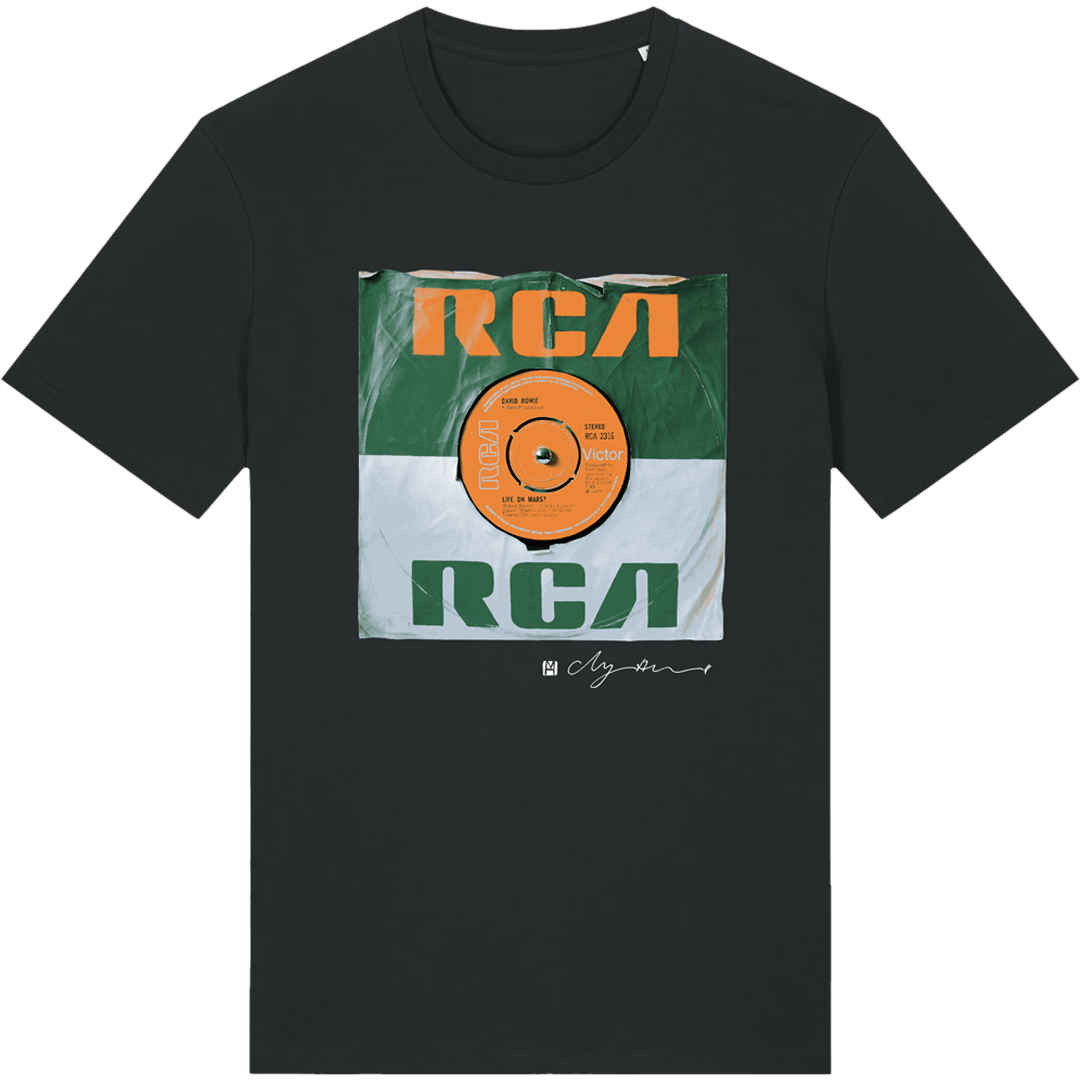 David Bowie Vinyl Revival T-Shirt (Black)