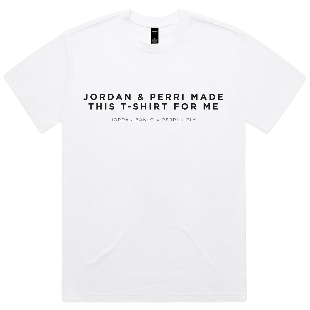 KISS Jordan & Perri T-shirt White (Oversized)